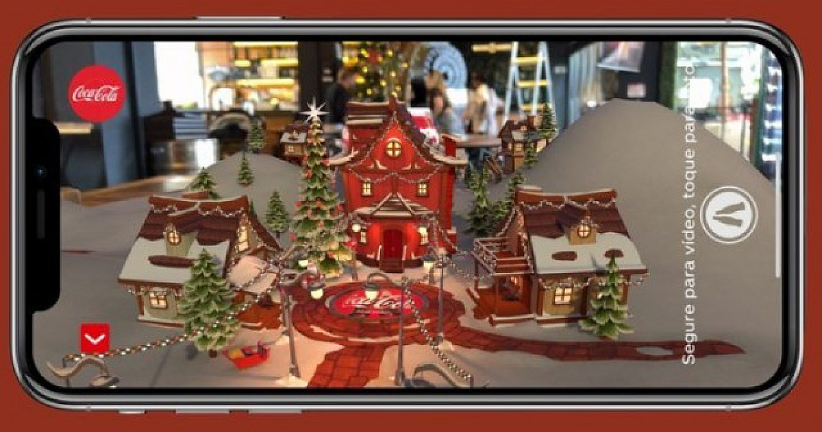 Coca-Cola leva usuário para dentro da ceia do Papai Noel