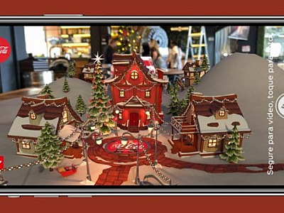 Coca-Cola leva usuário para dentro da ceia do Papai Noel