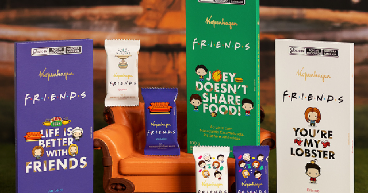 Kopenhagen celebra os 30 anos de “Friends” com chocolates temáticos