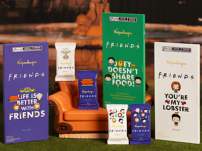 Kopenhagen celebra os 30 anos de “Friends” com chocolates temáticos