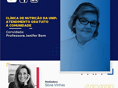 ​UNIP orienta em live como ser atendido em suas Clínicas de Nutrição