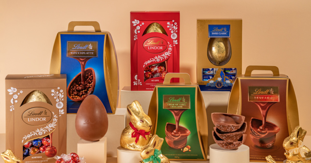 Pane di Pasqua e Ovo Creme de Avelã Crocante são as novidades da Lindt para a Páscoa