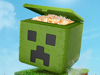 Cinemark traz combo de pipoca de Minecraft para celebrar novo filme
