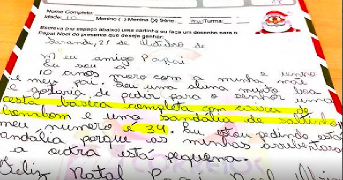 Campanha "Papai Noel dos Correios" tem início nesta quinta-feira (17)
