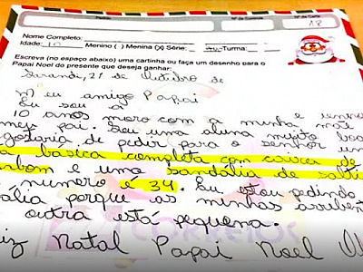 Campanha "Papai Noel dos Correios" tem início nesta quinta-feira (17)