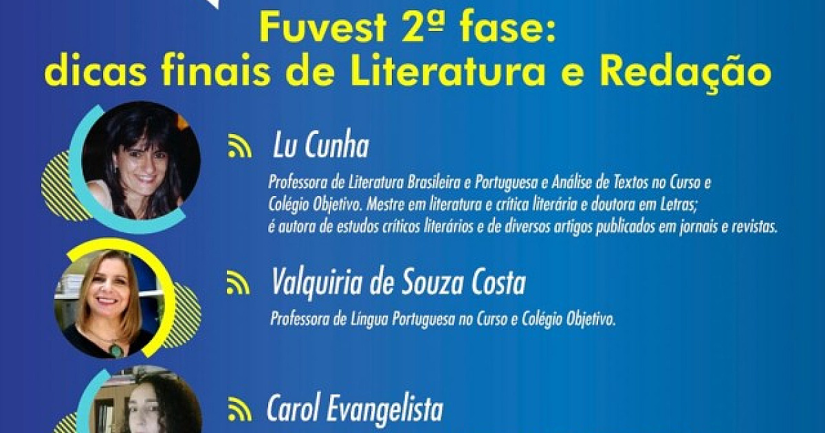 Objetivo apresenta dicas finais de Literatura e Redação para a prova da Fuvest