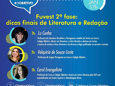 Objetivo apresenta dicas finais de Literatura e Redação para a prova da Fuvest