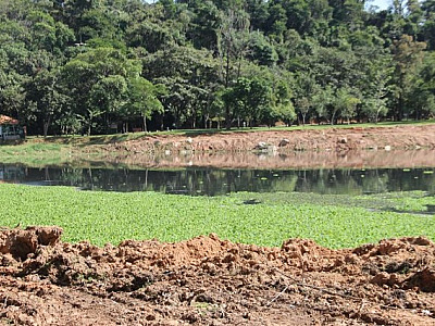 Barueri inicia limpeza da lagoa do Parque Ecológico do Tietê em Alphaville