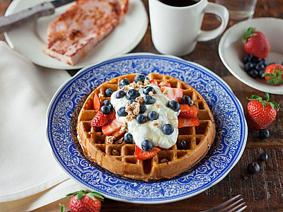 4 opções de waffles para preparar em casa