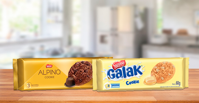 Nestlé lança cookies Galak e Alpino