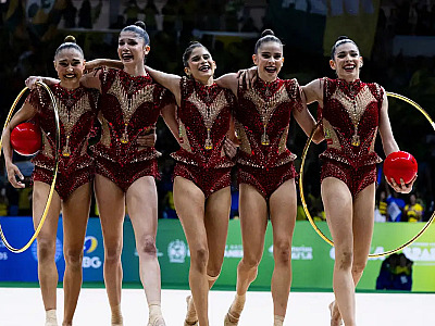 Brasil conquista prata na série mista no Mundial de ginástica rítmica