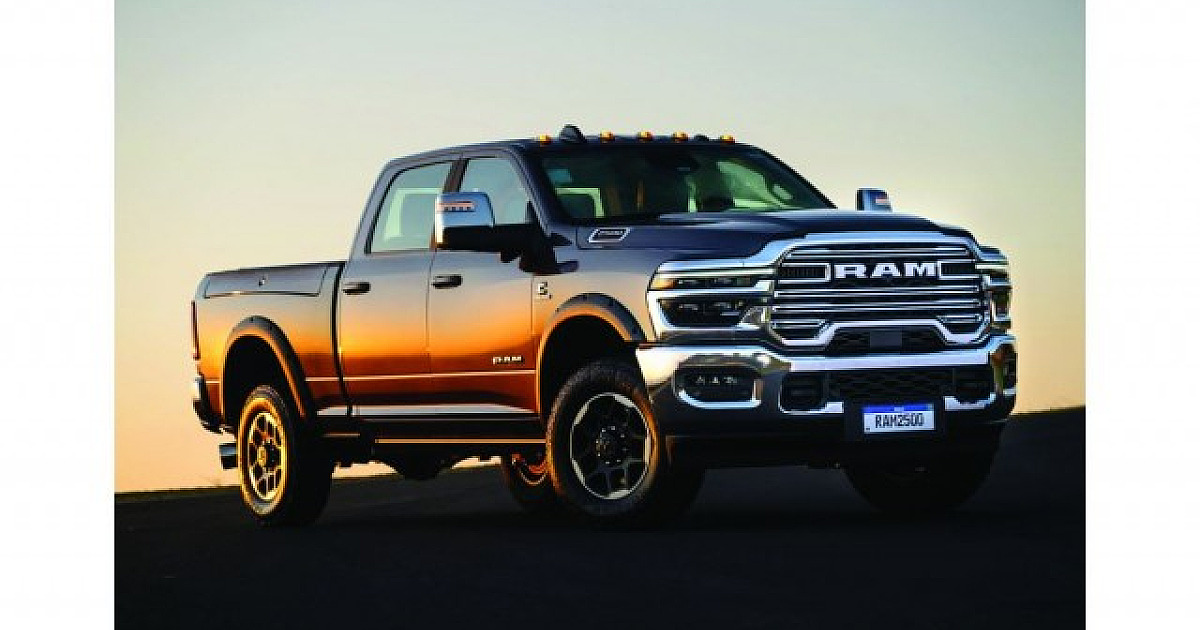Ram 2500 e 3500 2025 chegam como as picapes diesel mais potentes do mercado, com acessórios exclusiv