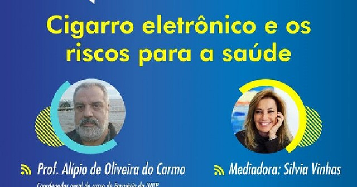 Objetivo realiza live com o tema “Cigarro eletrônico e os riscos para a saúde”