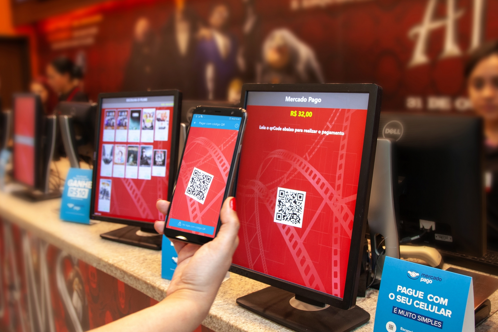 Cinemark inova oferecendo pagamento por QR Code
