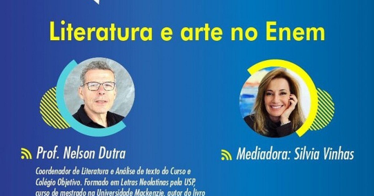 Objetivo promove live com o tema “Literatura e Arte no ENEM”