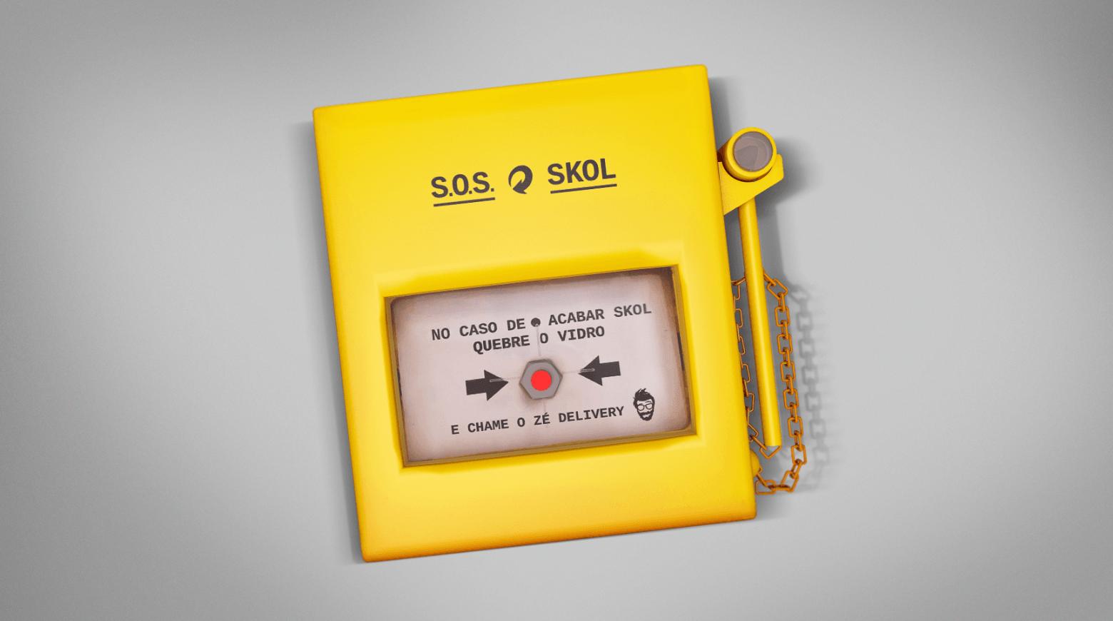 Skol cria botão que traz cerveja gelada onde quer que o usuário esteja e sem frete de entrega