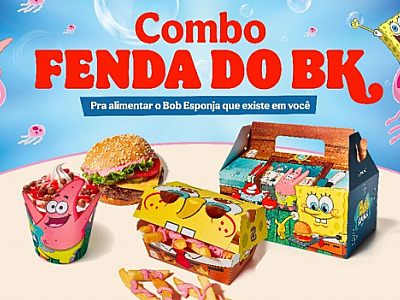 Burger King lança combo inspirado no universo de Bob Esponja