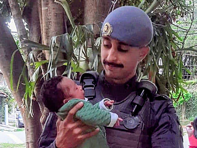Policiais do 5º BAEP salvam recém-nascido engasgado em Barueri