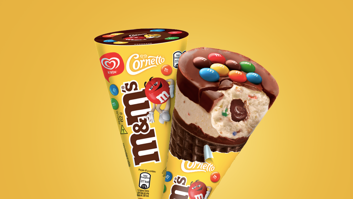 Kibon lança Cornetto sabor M&M’s