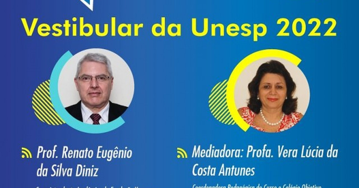 Objetivo promove live sobre o vestibular da Unesp 2022