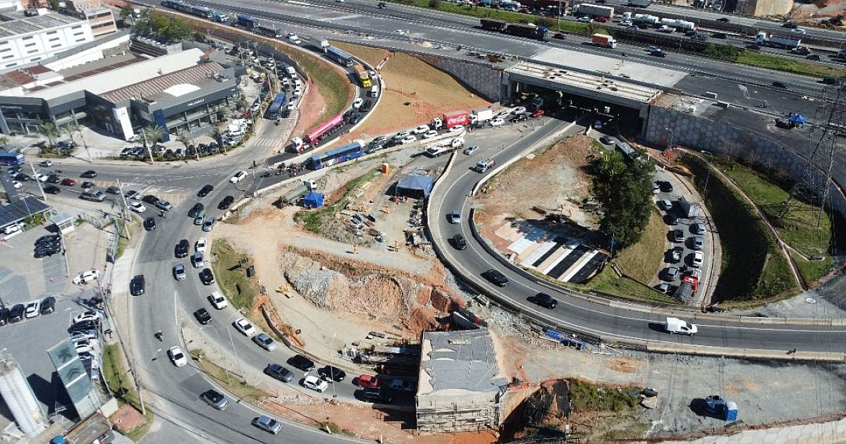 Obras do Trevo de Alphaville superam 70% de conclusão, informa ViaOeste