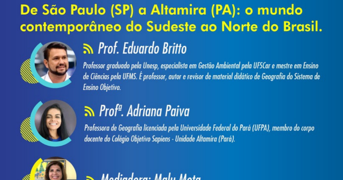 Objetivo promove live sobre a reforma do Ensino Médio na área de Geografia