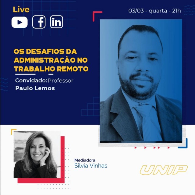 UNIP promove debate sobre os desafios da Administração no trabalho remoto