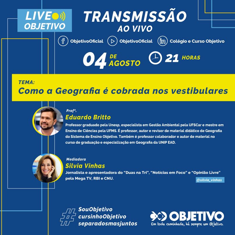 Colégio Objetivo realiza debates online com dicas para o vestibular