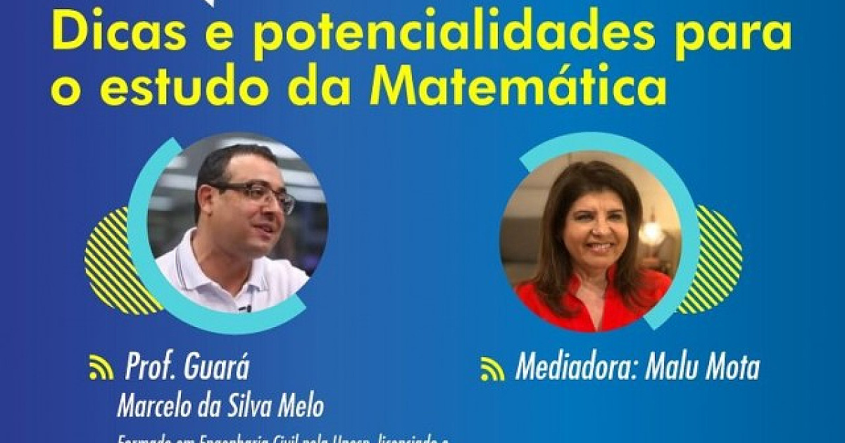 Objetivo promove live sobre como estudar Matemática para os vestibulares