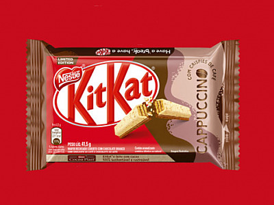 KitKat anuncia chocolate sabor Cappuccino