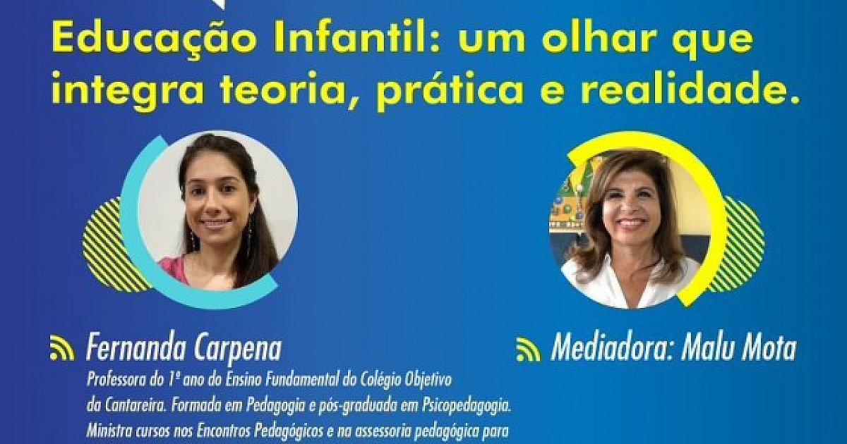Objetivo promove live sobre o aprendizado efetivo na Educação Infantil