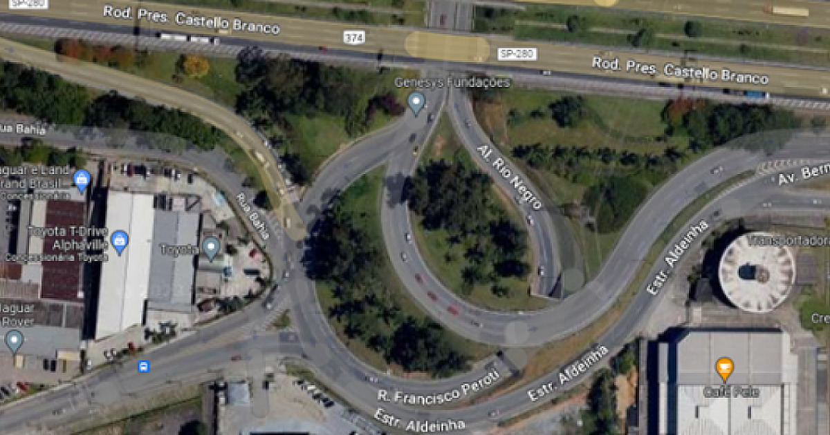 CCR ViaOeste realiza retirada da vegetação no trevo de Alphaville