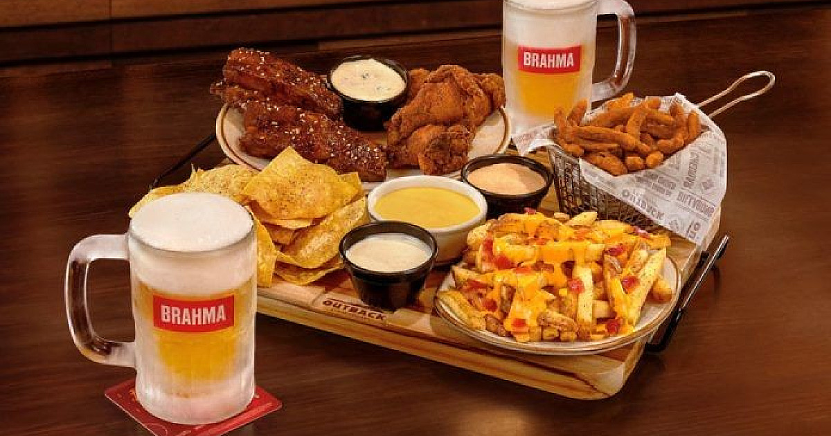 Outback anuncia refil de Chopp Brahma para a Copa