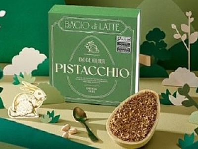 Bacio di Latte aposta em Ovo de Pistacchio para a Páscoa 2024