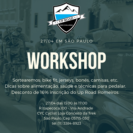 Up Road realiza workshop de ciclismo em São Paulo