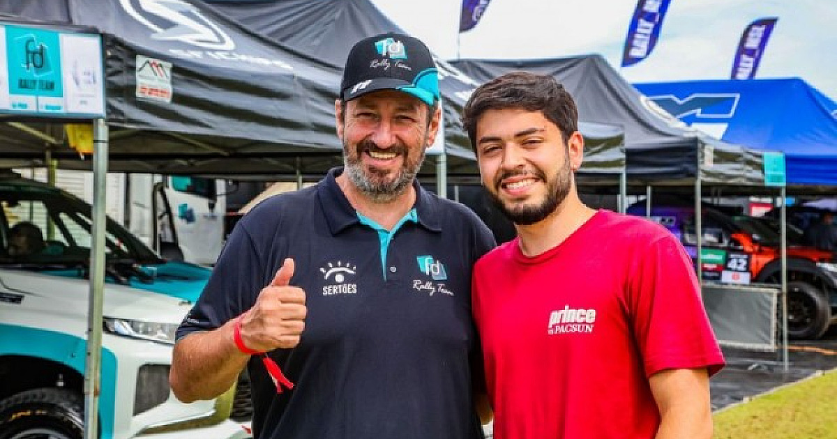 Filho dos pilotos e empresários de Alphaville, Glauber Fontoura e Sandra Dias, estreia na Mitsubishi