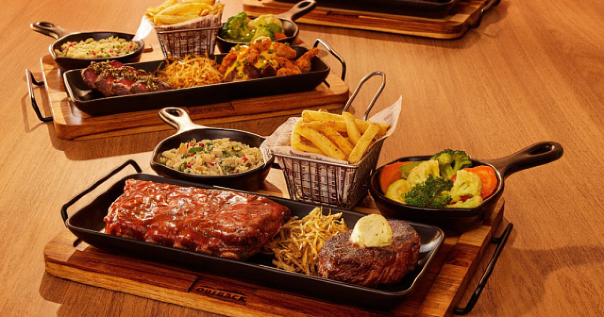 Outback lança novas tábuas de steak exclusivas para compartilhar
