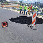Alça de acesso da Castello Branco é interditada após afundamento de pista