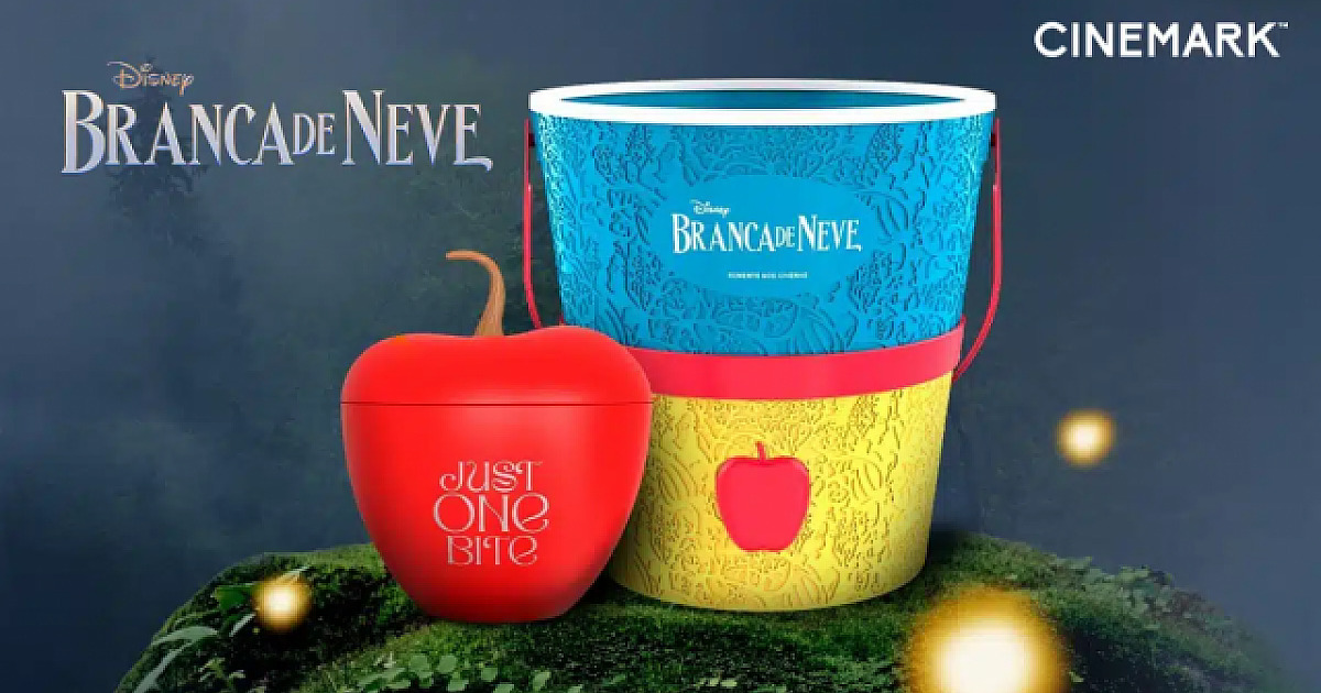 Cinemark lança combo temático para celebrar a estreia do live-action de “Branca de Neve”
