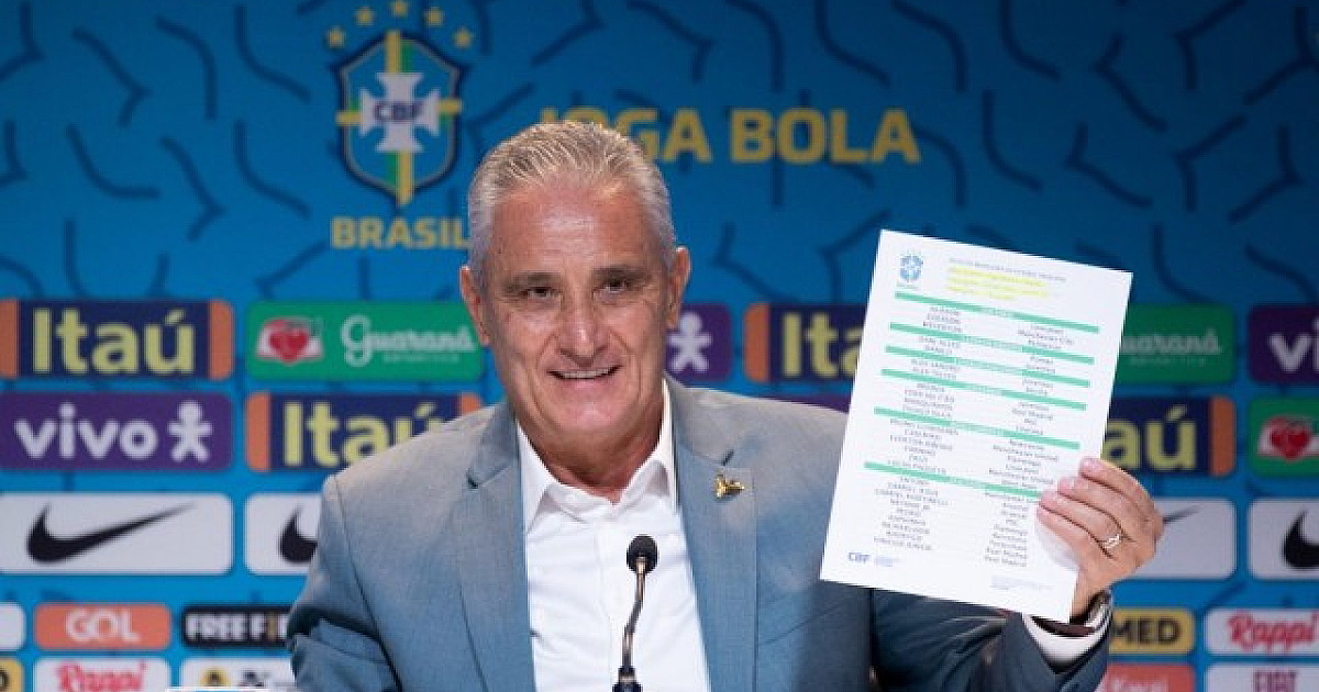 Tite anuncia os convocados para defender a Seleção Brasileira na Copa do Mundo