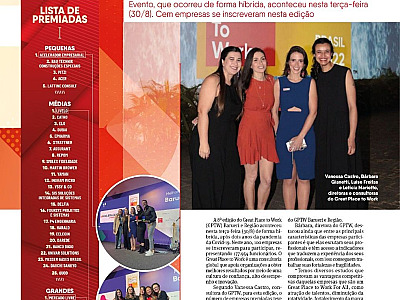 Premiação do GPTW revela as 45 melhores empresas para trabalhar de Barueri e Região