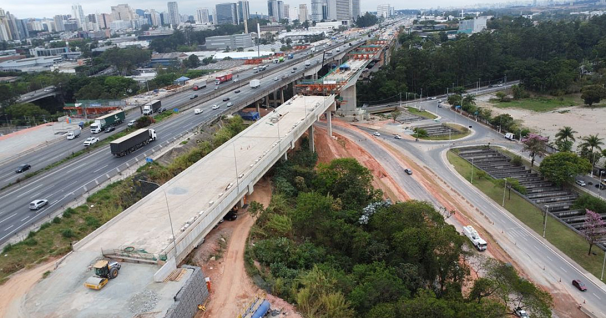 Obras no Rodoanel interditam faixa da Avenida Ceci, no Tamboré, a partir de sexta (24)