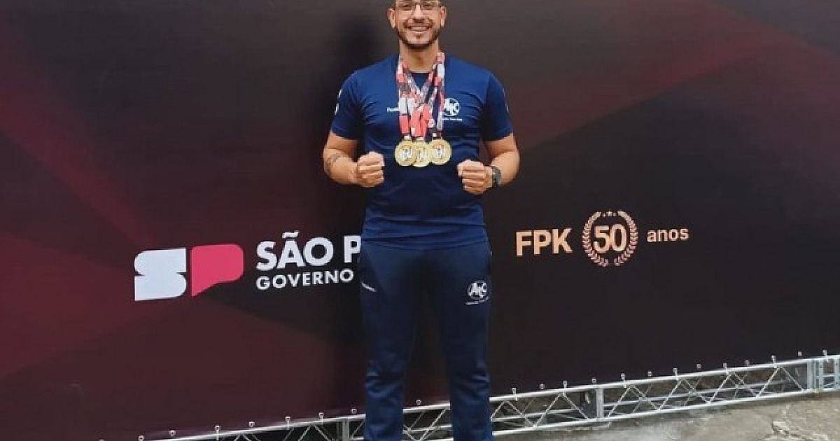 Professor de karatê do ATC conquista três medalhas em Campeonato Paulista de Kobudo do FPK