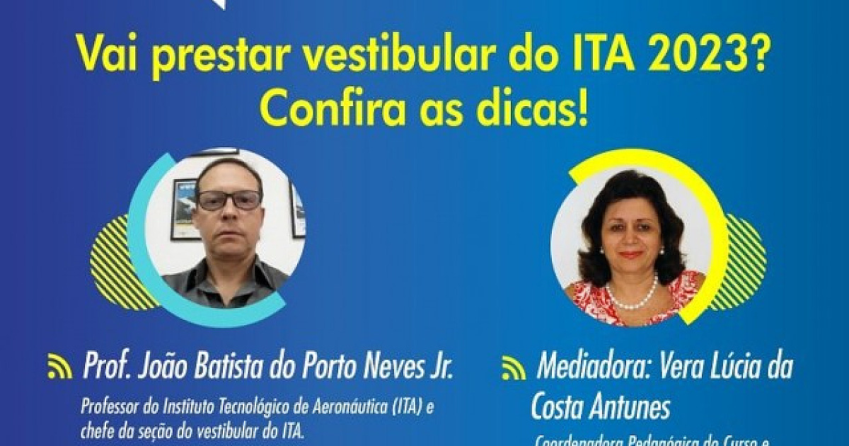 Objetivo traz coordenador do vestibular do ITA em live