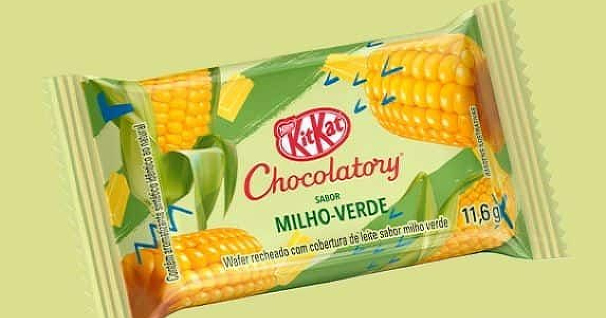 Kitkat aposta nos sabores Maçã do Amor, Pé de Moleque e Milho Verde