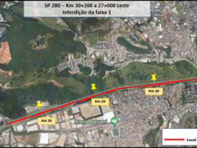 Para avanço das obras na Castello Branco, CCR ViaOeste realiza novas intervenções