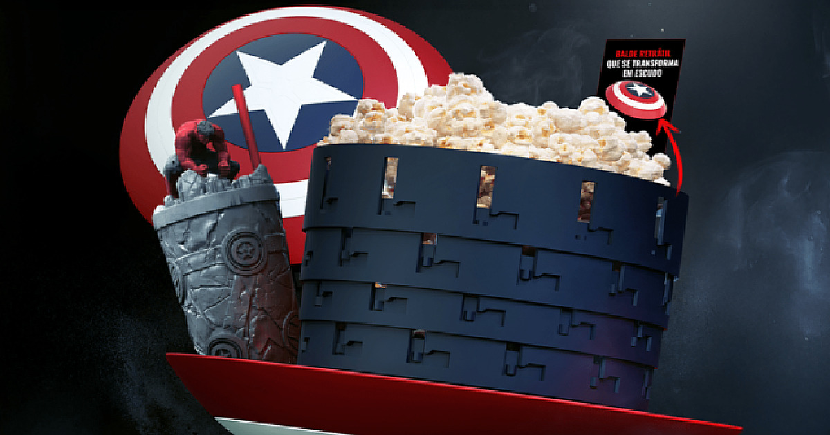 Cinemark lança combo temático para a estreia de "Capitão América: Admirável Mundo Novo"