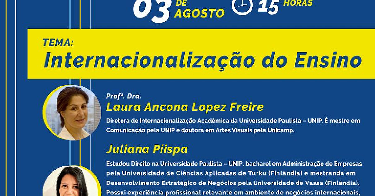 UNIP promove debate sobre a Internacionalização do Ensino