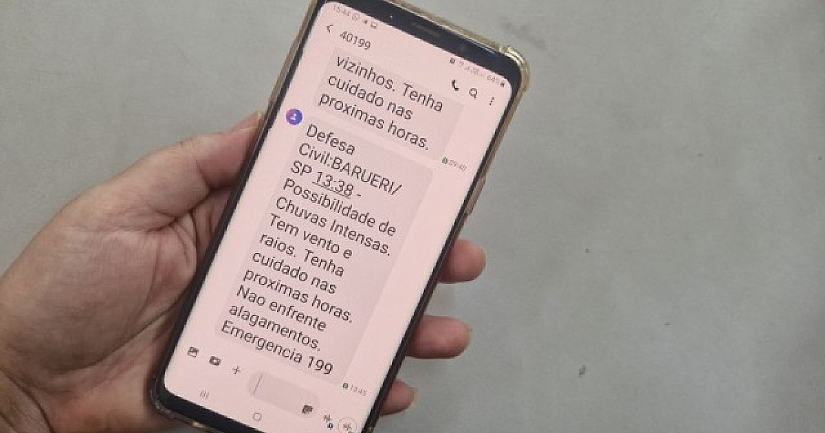 Defesa Civil de Barueri tem novo serviço de alertas sobre o clima