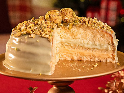 No clima do Natal, Casa de Bolos lança Bolo Ganache de Chocolate Branco com Pistache e Limão Sicilia